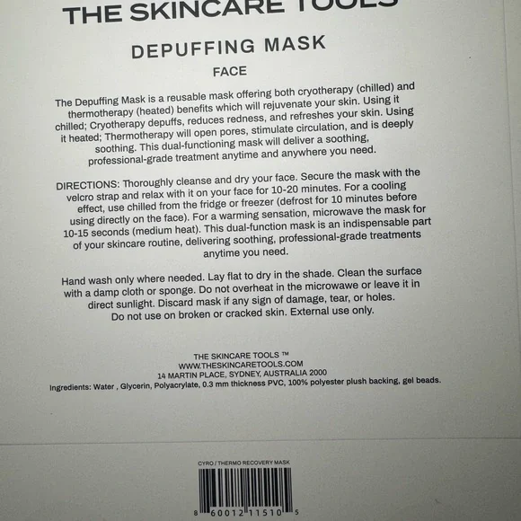 The Skincare Tools Depuffing Mask Cryo/Thermo Treatment Reusable - Picture 4 of 4